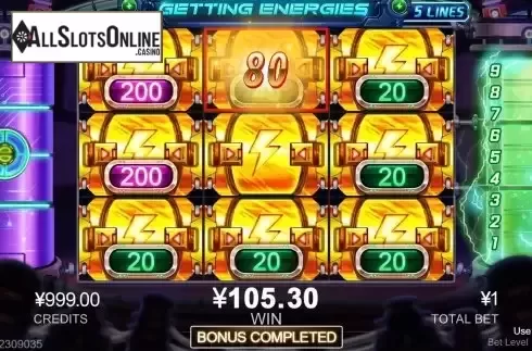 Bonus Win Screen