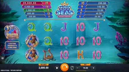 Gods of Seas Triton's Fortune slot screenshot 1