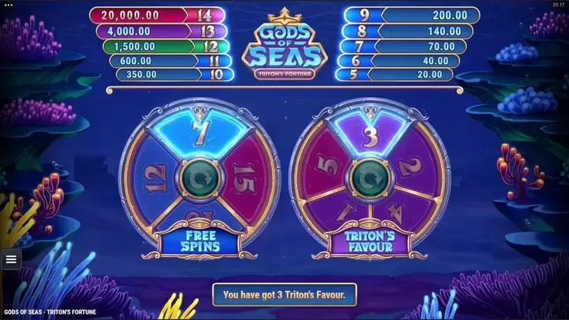 Gods of Seas Triton's Fortune slot screenshot 3