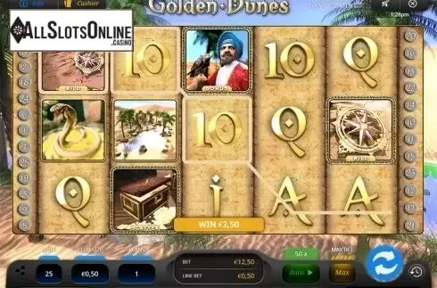 Wild win screen. Golden Dunes from Oryx