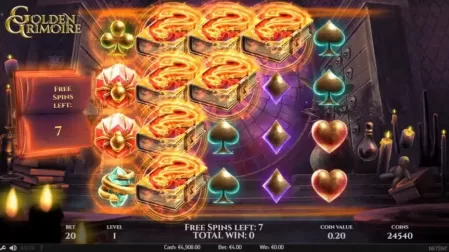 Golden Grimoire slot screenshot 7