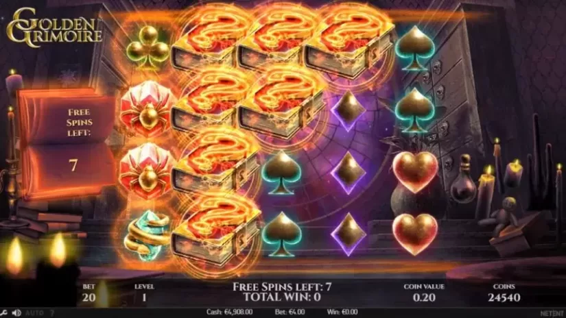 Golden Grimoire slot screenshot 7