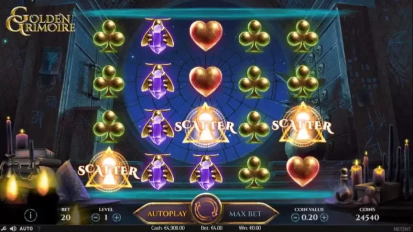 Golden Grimoire slot screenshot 5