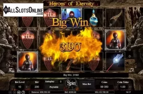 Big win screen