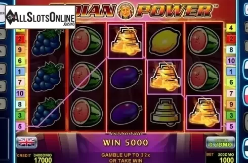 Game workflow 2. Indian Power Deluxe from Novomatic
