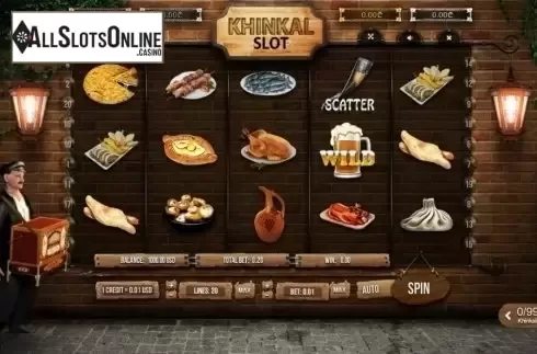 Reel Screen. Khinkal Slot from Betsense