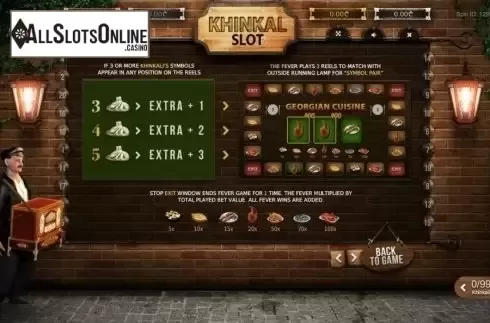 Bonus. Khinkal Slot from Betsense