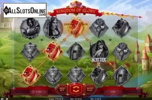 Win Screen 3. Kingdom of Glory from Thunderspin