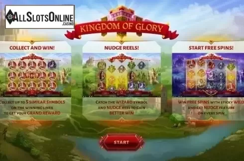 Start Screen. Kingdom of Glory from Thunderspin