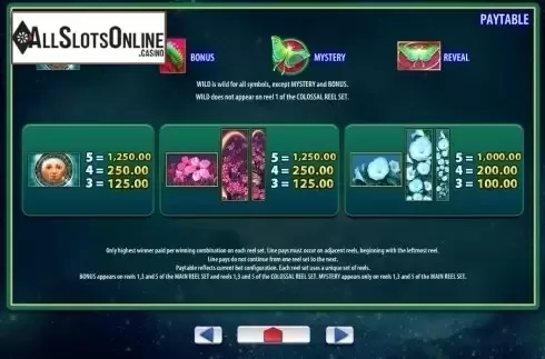 Paytable 1. Lunaris from WMS