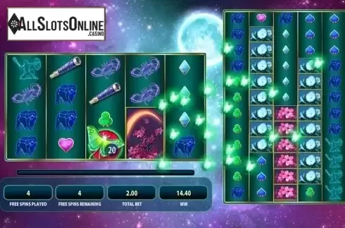 Free spins screen. Lunaris from WMS