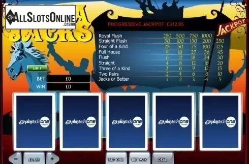 Game workflow. Megajacks from Playtech