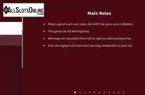 Game Rules screen