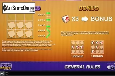 Features 3. Mirror Jackpot from GAMING1