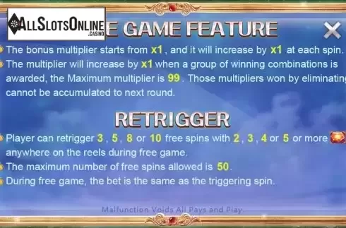 Free Game feature screen