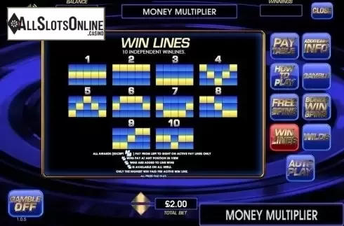 Lines. Money Multiplier (CR Games) from CR Games