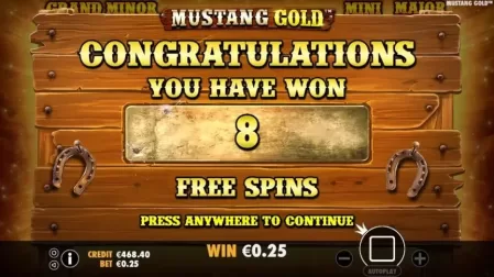 Mustang Gold slot screenshot 4