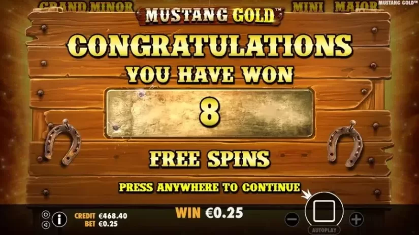 Mustang Gold slot screenshot 4