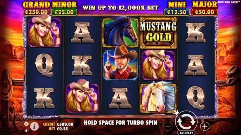 Mustang Gold slot screenshot 1