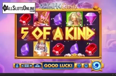 Win Screen . Olympic Cash from Skywind Group