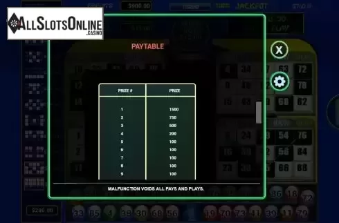 Paytable 4
