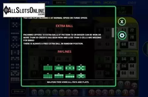 Paytable 2