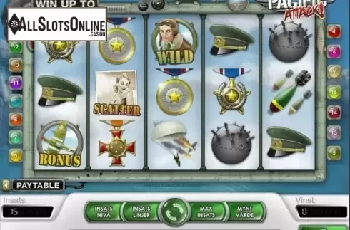 Screen2. Pacific Attack from NetEnt