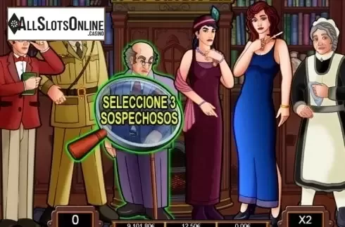 Bonus Game screen. Perfect Crime from R. Franco