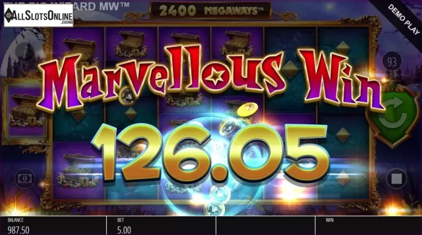 Win Screen 6. Pig Wizard Megaways from Blueprint