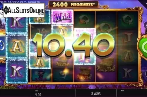 Win Screen 4. Pig Wizard Megaways from Blueprint