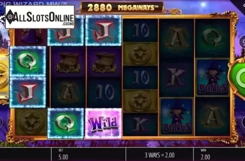 Win Screen 1. Pig Wizard Megaways from Blueprint