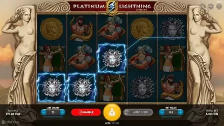 Platinum Lightning Deluxe slot screenshot 4