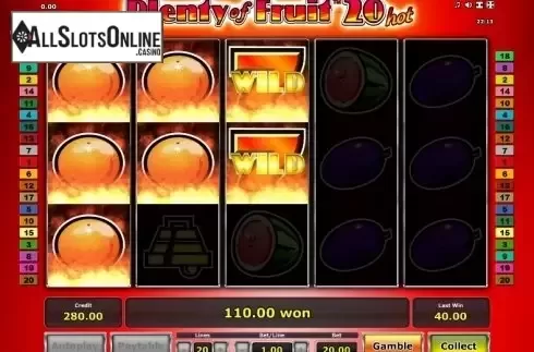 Wild. Plenty of Fruit 20 Hot from Greentube