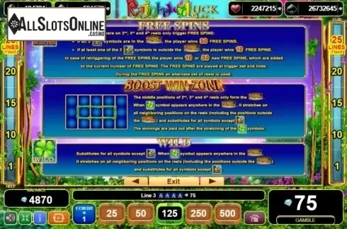 Features. Rainbow Luck from EGT