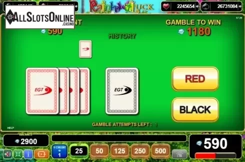 Gamble Feature. Rainbow Luck from EGT