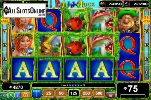 Win Screen 3. Rainbow Luck from EGT