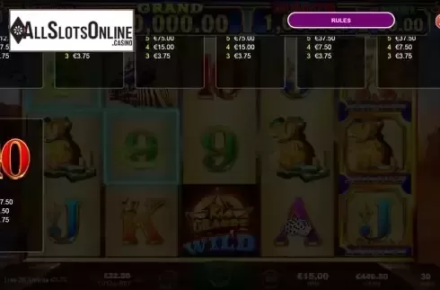 Paytable screen 3
