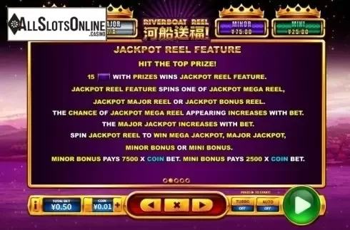 Jackpot. Riverboat Reel from Skywind Group