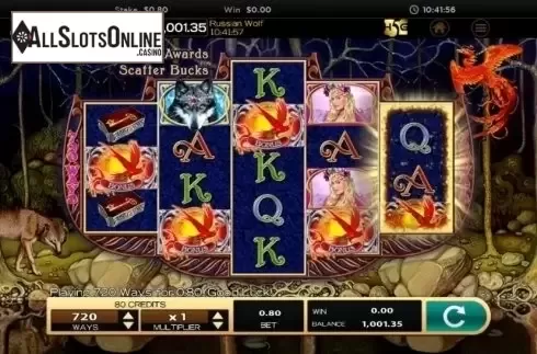 Win screen 3. Russian Wolf from High 5 Games