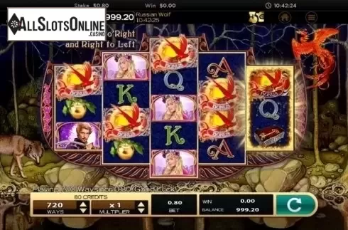 Win screen 4. Russian Wolf from High 5 Games