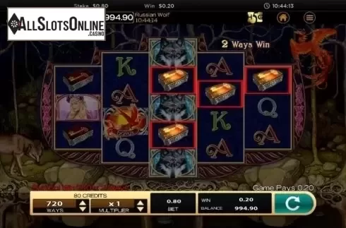 Win screen 7. Russian Wolf from High 5 Games