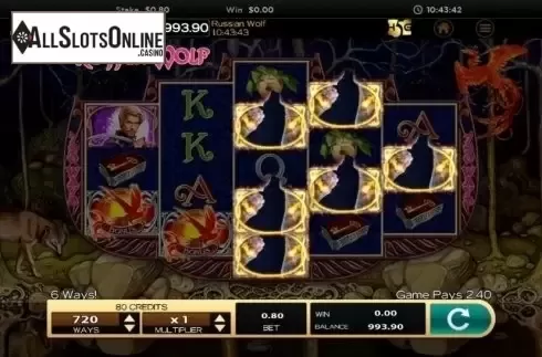 Win screen 5. Russian Wolf from High 5 Games