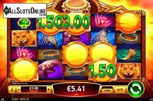 Win Screen 2. Savage Lion from Ruby Play