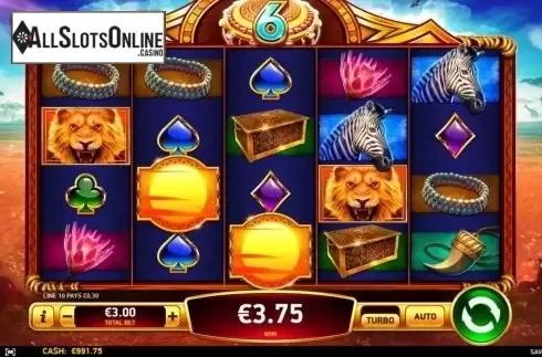 Win Screen 1. Savage Lion from Ruby Play