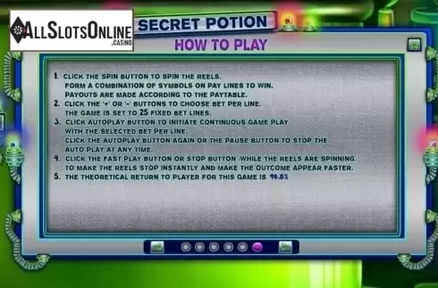 Screen7. Secret Potion from Spinomenal