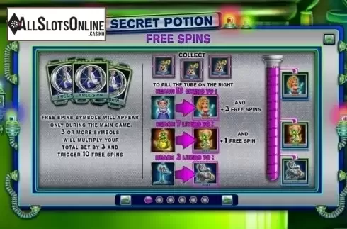 Screen2. Secret Potion from Spinomenal