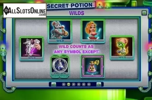 Screen3. Secret Potion from Spinomenal