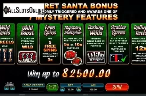 Screen4. Secret Santa from Microgaming