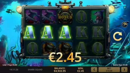 Shark Squad slot screenshot 2