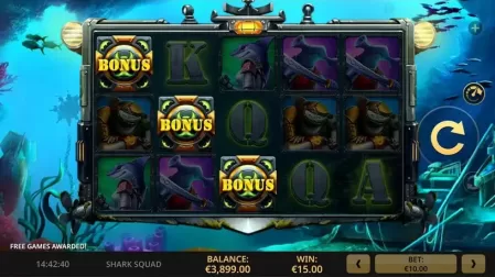Shark Squad slot screenshot 4
